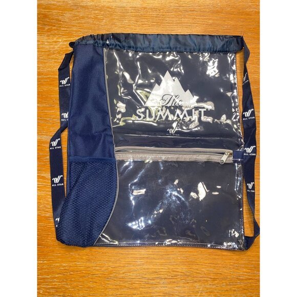 The Summit All Star Drawstring Backpack With Mesh & Zipper Pocket - Picture 1 of 4